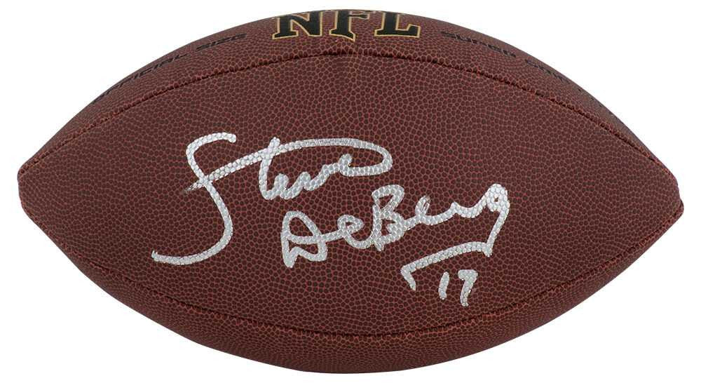 Steve DeBerg Signed Wilson Super Grip Full Size NFL Football