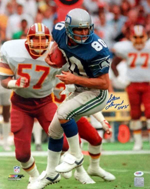 Steve Largent Autographed 16x20 Photo Seattle Seahawks "HOF 95" PSA/DNA ITP