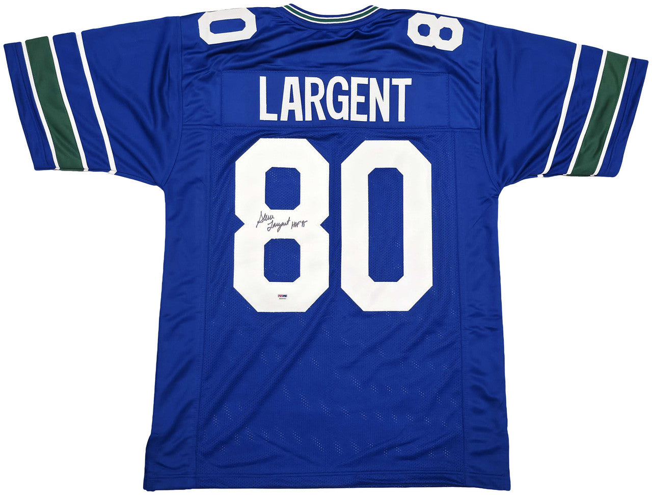 Steve Largent Autographed Seattle Seahawks Blue Jersey "HOF 95" – PSA/DNA ITP