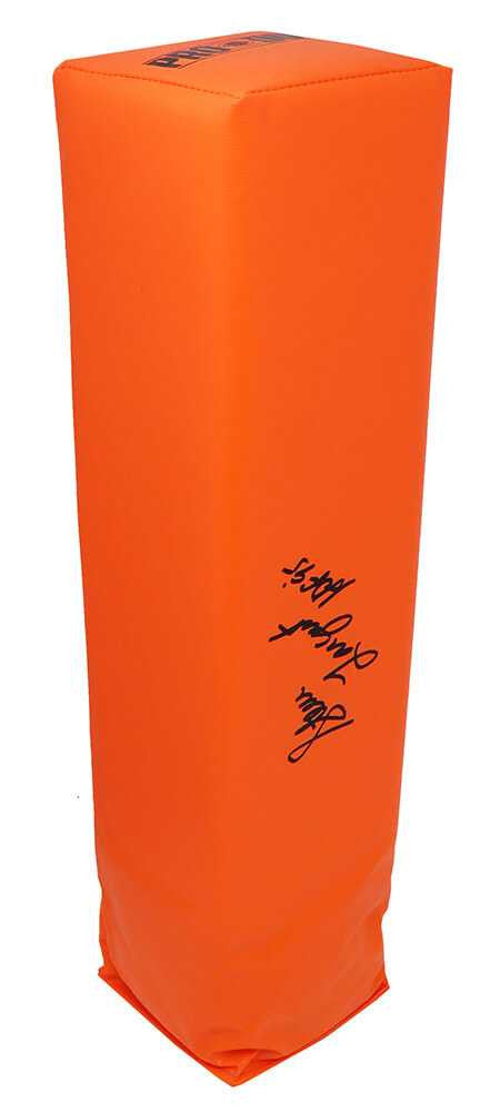 Steve Largent Signed Orange Endzone Football Pylon w/HOF'95 - Schwartz Authenticated
