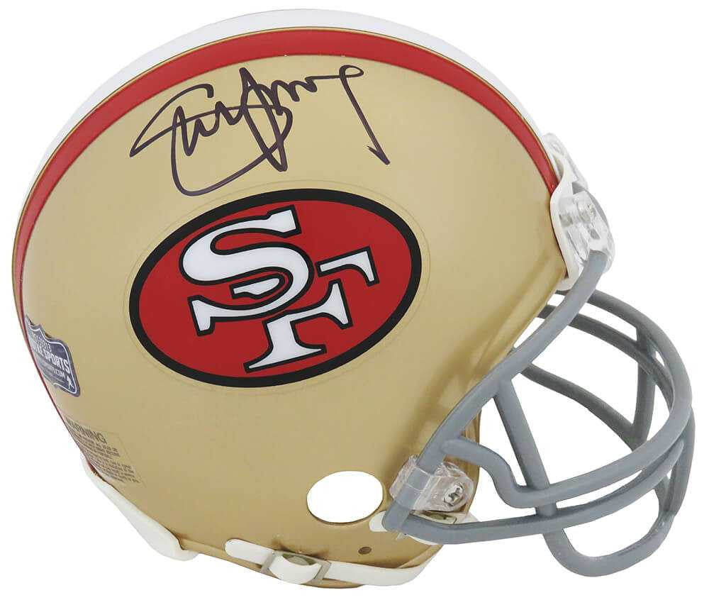 Steve Young Signed San Francisco 49ers Riddell (VSR4) Mini Helmet - Schwartz Authenticated