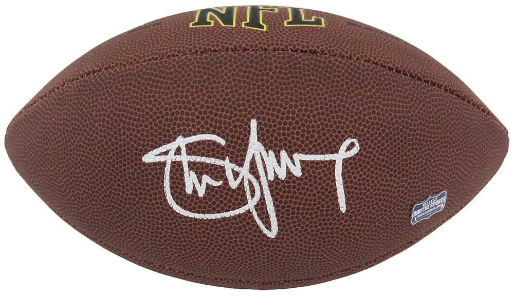 Steve Young Signed Wilson Super Grip Full Size NFL Football - Schwartz Authenticated