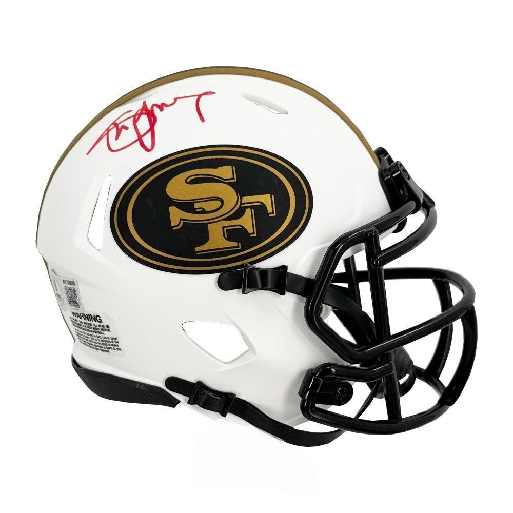 Steve Young Autographed San Francisco 49ers Lunar Eclipse Mini Football Helmet - BAS