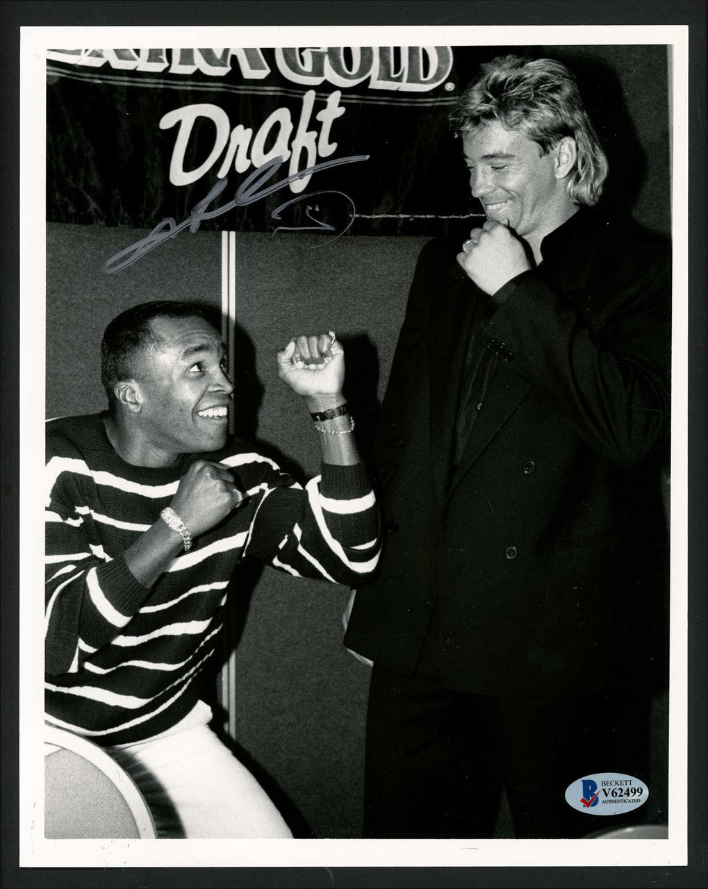 Sugar Ray Leonard Autographed 8x10 Photo Beckett BAS #V62499