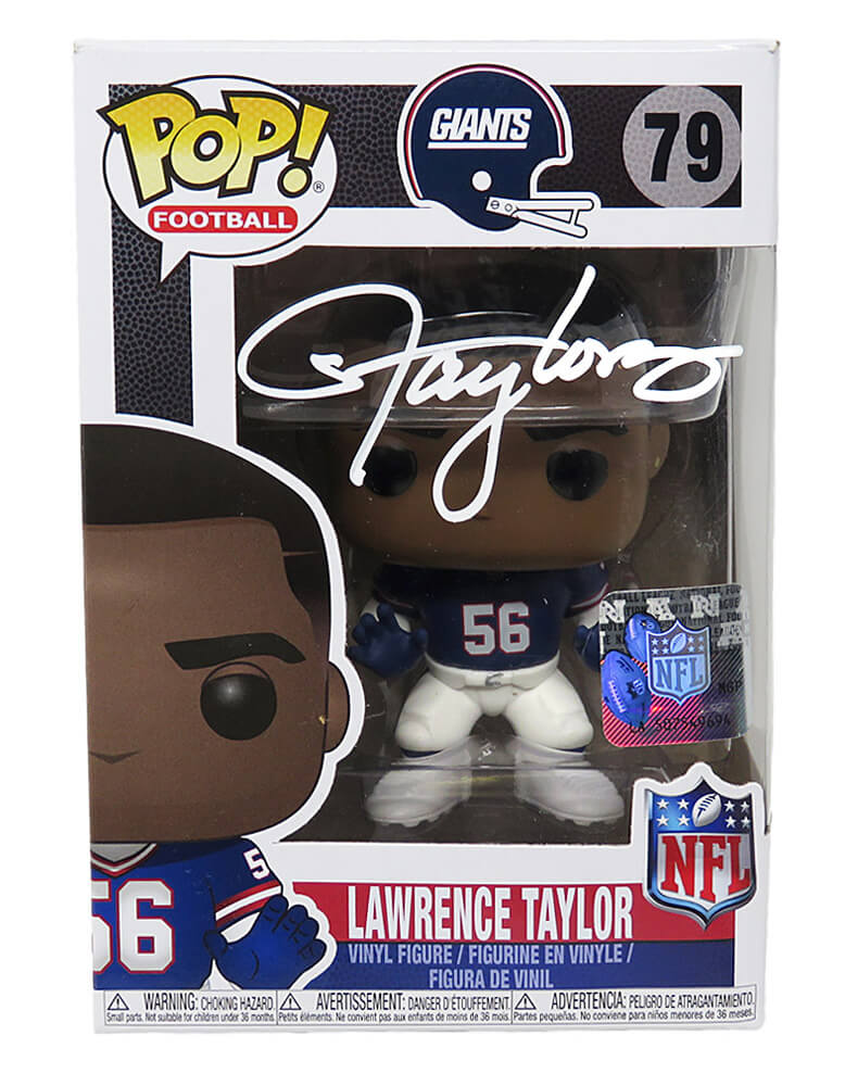 Lawrence Taylor Signed New York Giants NFL Legends Funko Pop Doll #79