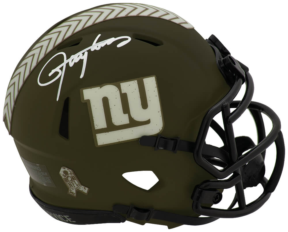 Lawrence Taylor Signed New York Giants SALUTE Riddell Speed Mini Helmet