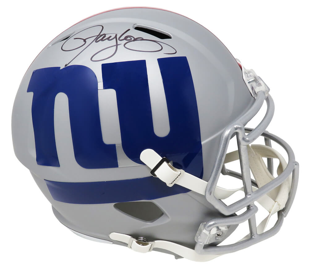 Lawrence Taylor Signed New York Giants AMP Alternate Series Riddell Speed Full Size Replica Helmet