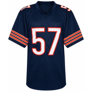Tom Thayer Autographed Chicago Bears Navy Custom Football Jersey with 'SB XX' Inscription - JSA Authenticated