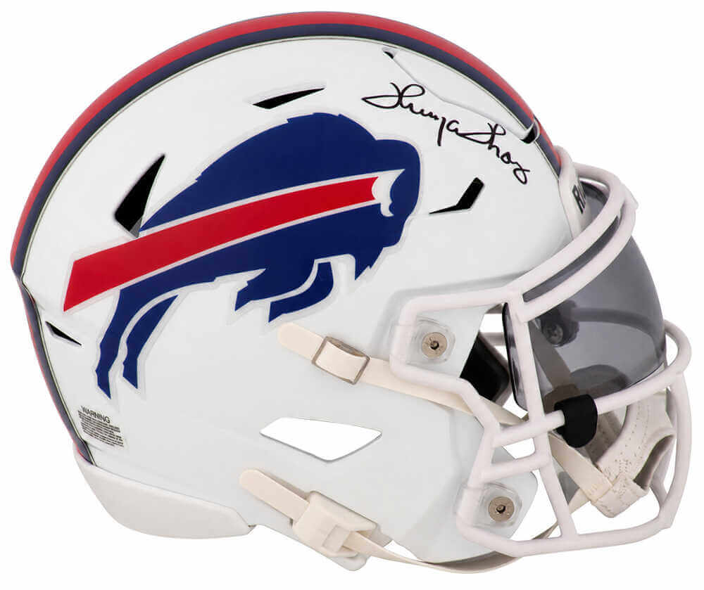 Thurman Thomas Signed Buffalo Bills Riddell Mid-Size (MIDI) SpeedFlex Helmet - Schwartz Authenticated