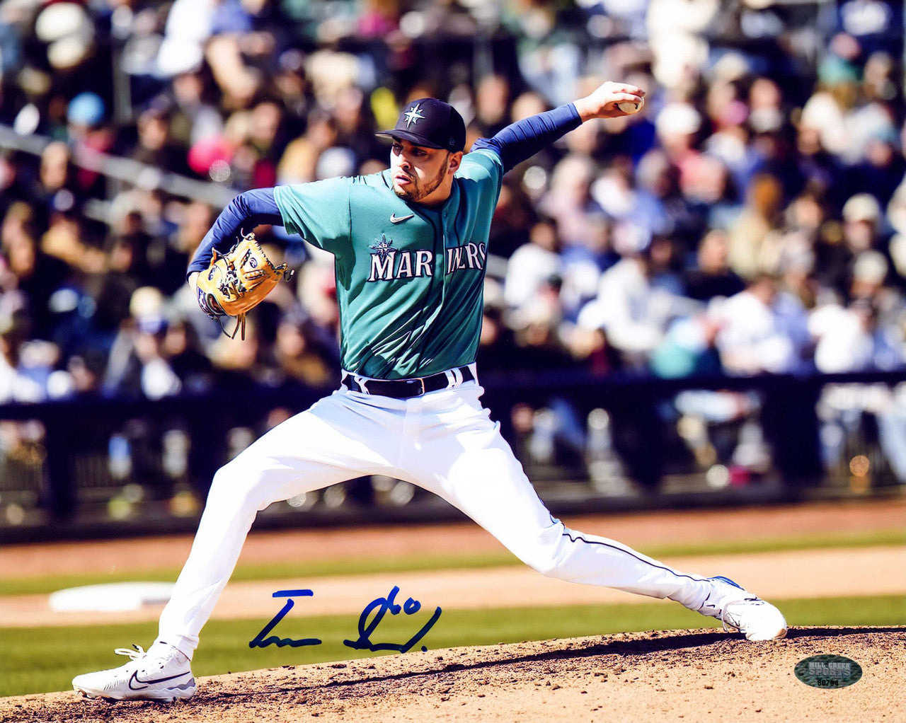 Tayler Saucedo Autographed 8X10 Photo Seattle Mariners MCS Holo