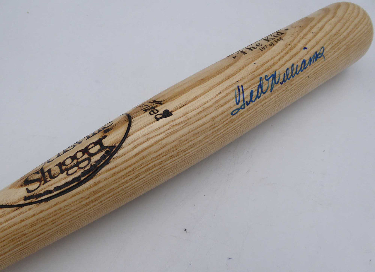 Ted Williams Autographed Louisville Slugger “The Kid” Bat – Boston Red Sox (Beckett BAS #AE16703)