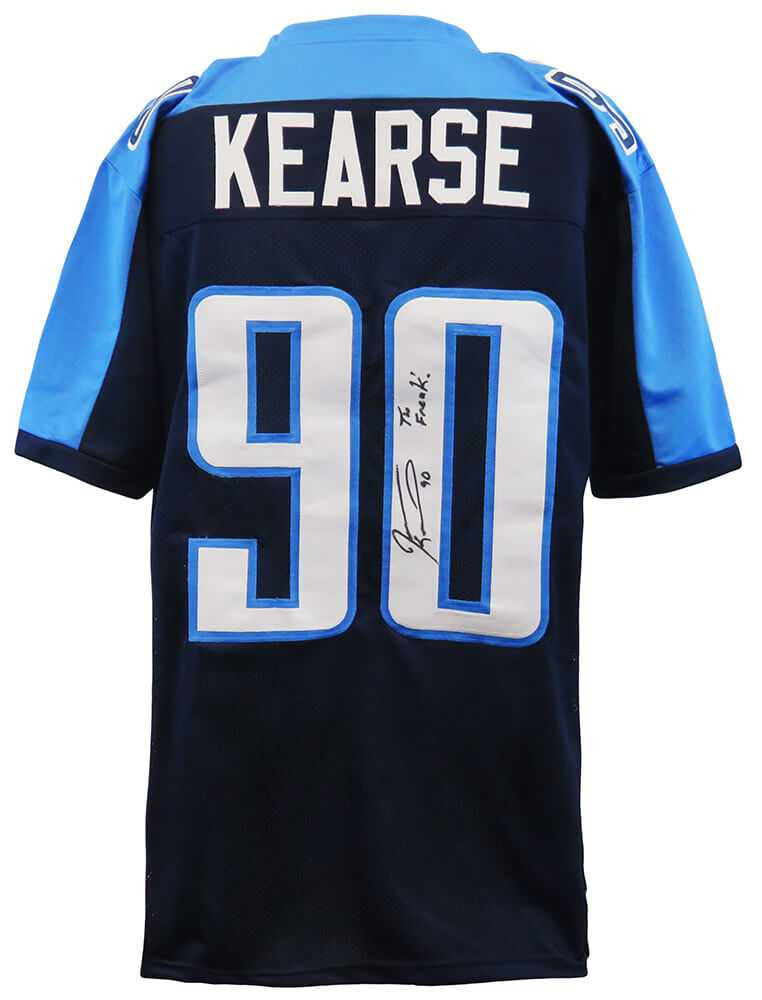 Jevon Kearse Signed Blue Jersey “The Freak” – Tennessee Titans – Schwartz Authenticated