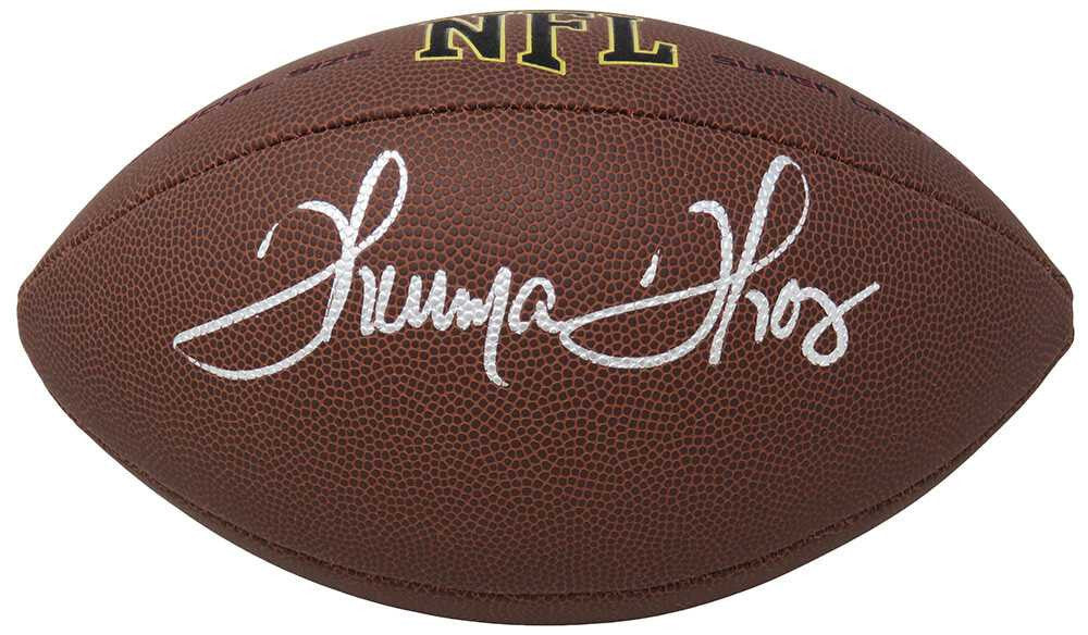 Thurman Thomas Signed Wilson Super Grip Full Size NFL Football - Schwartz Authenticated