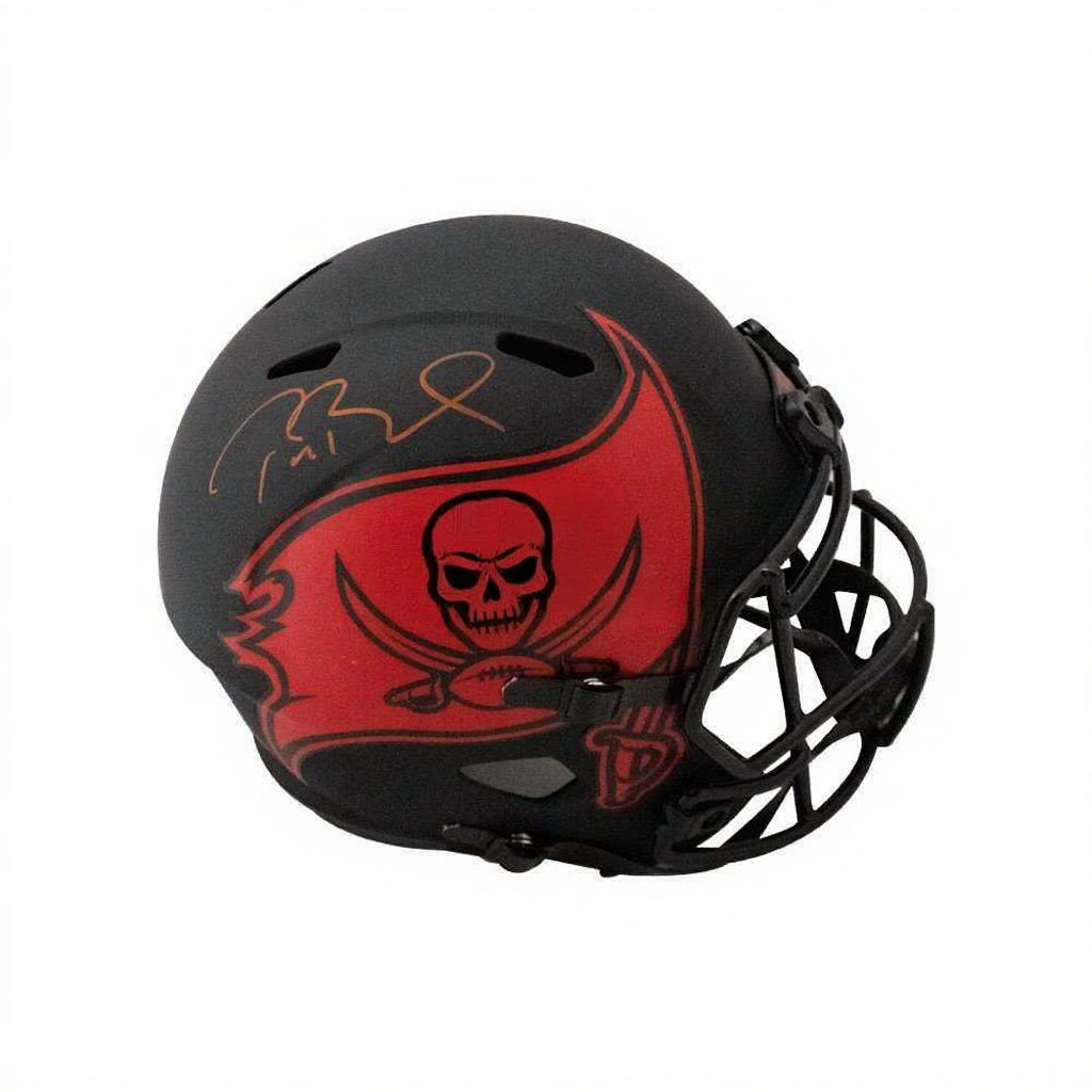 Tom Brady Signed Buccaneers Eclipse Replica Full Size Helmet – Fanatics LOA