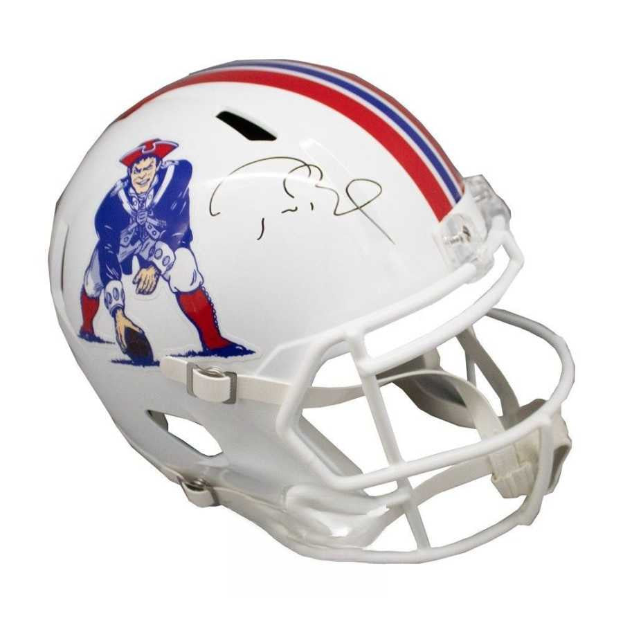 Tom Brady Signed Patriots Throwback Replica Full-Size Helmet – Fanatics COA