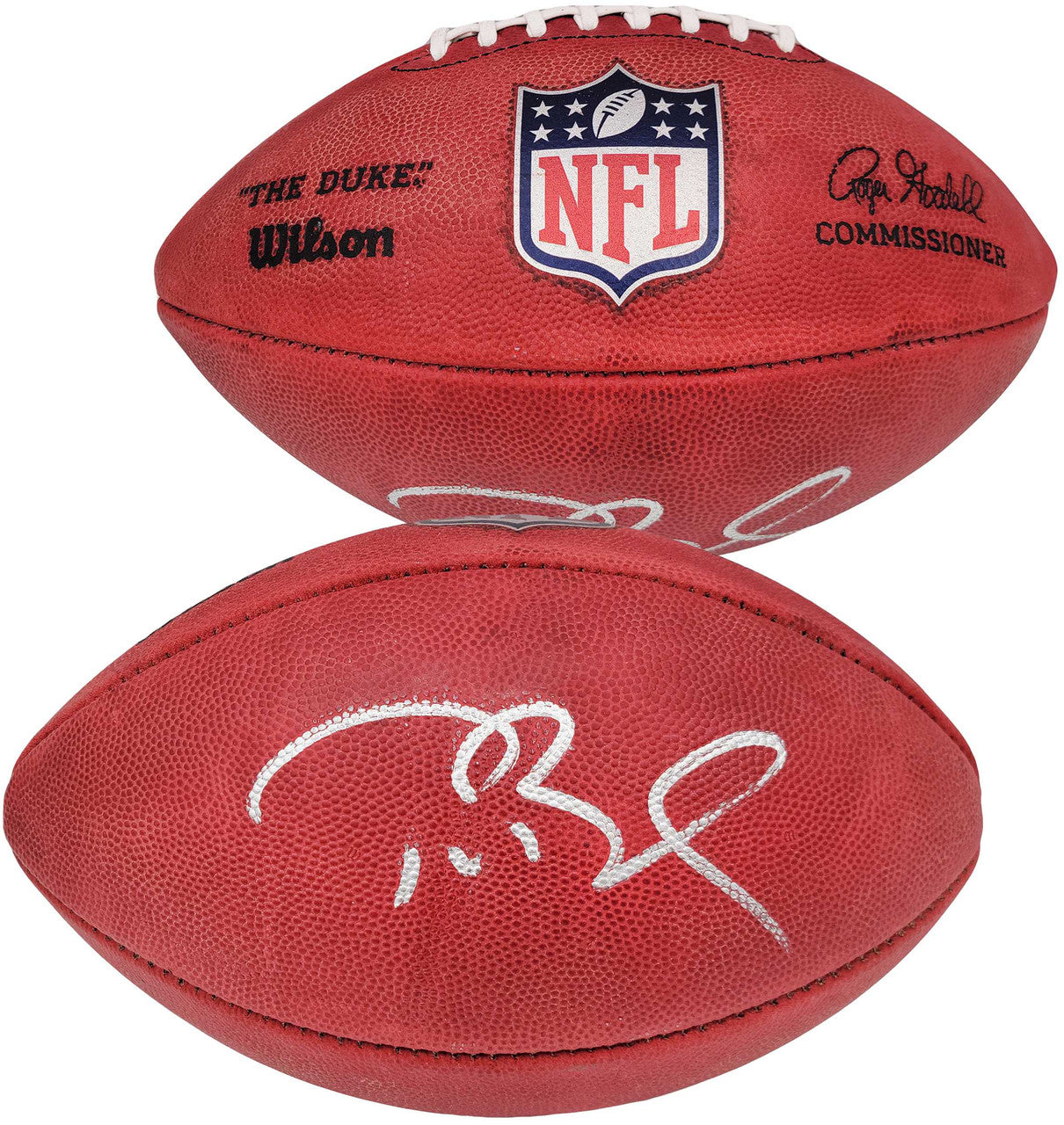 Tom Brady Autographed Official NFL Leather Football Tampa Bay Buccaneers Fanatics Holo Stock #202346