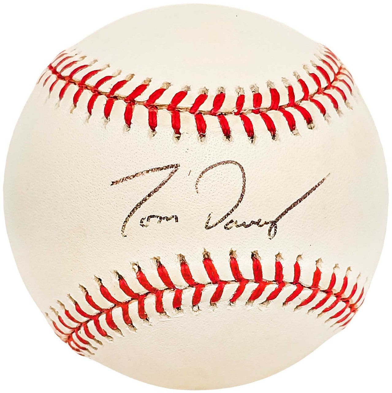 Tom Davey Autographed Official AL Baseball Padres, Blue Jays Beckett BAS #BH038012