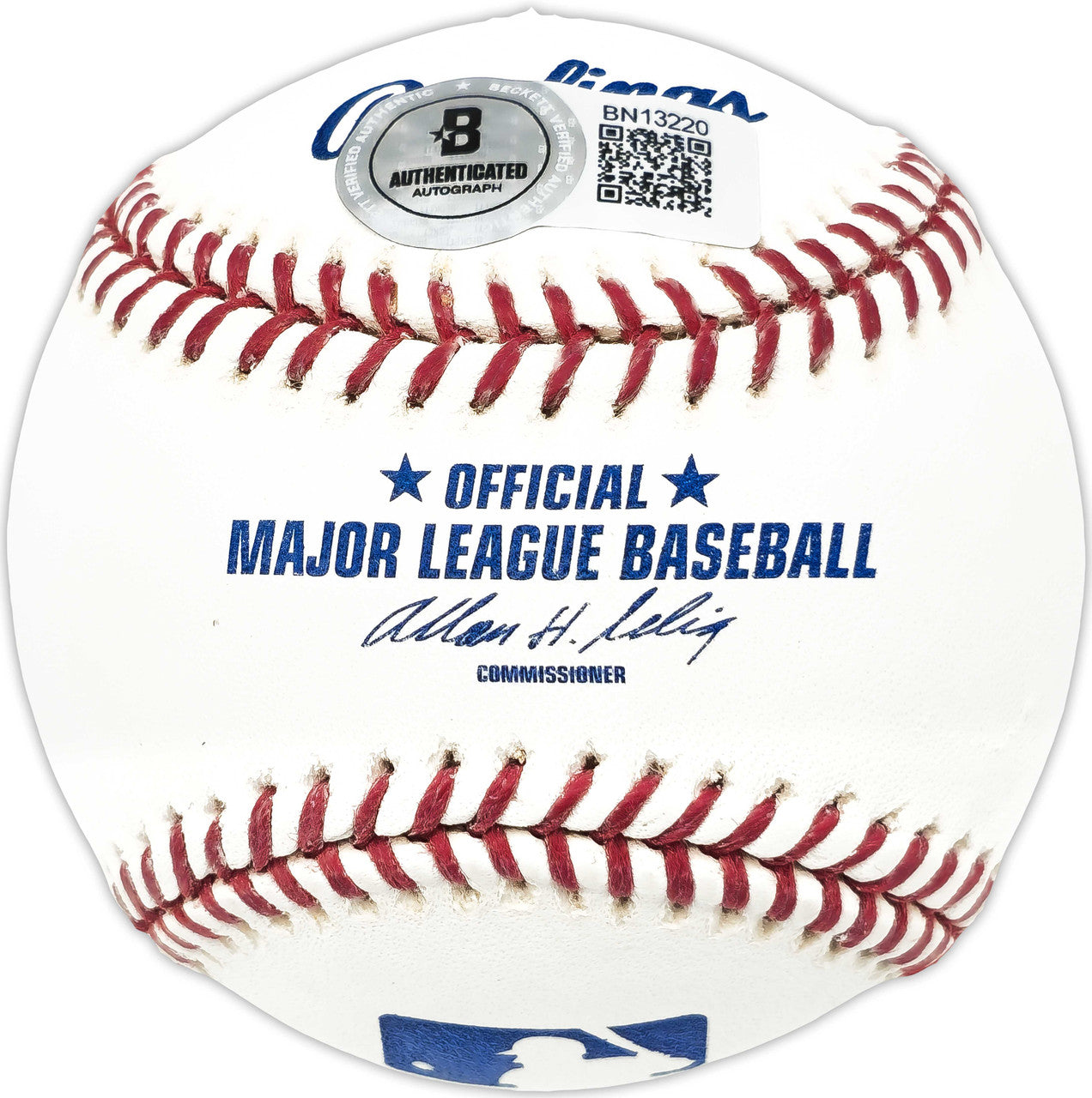 Harrison Baseball Lettering Tom Harrison Autographed Official MLB Baseball KC A's
