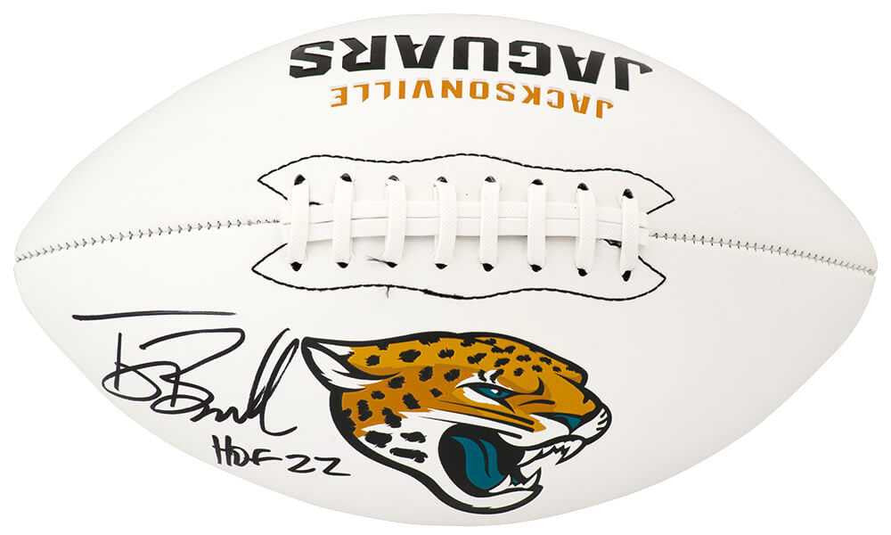 Tony Boselli Autographed Jaguars White Logo Football “HOF ’22” – Schwartz COA