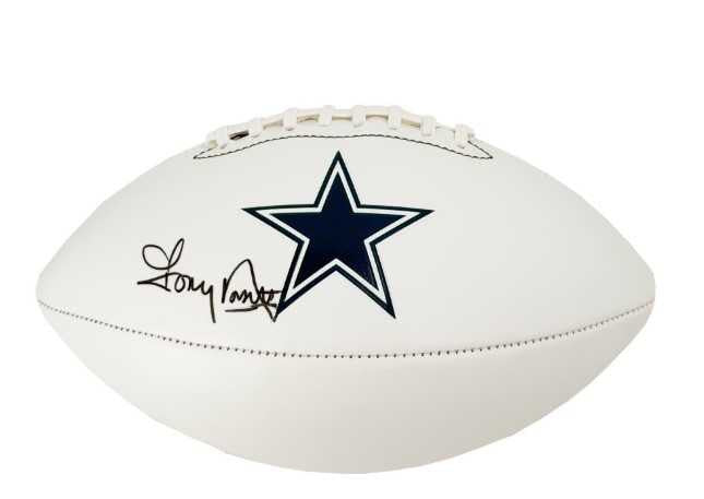Tony Dorsett Autographed Dallas Cowboys White Panel Football - BAS