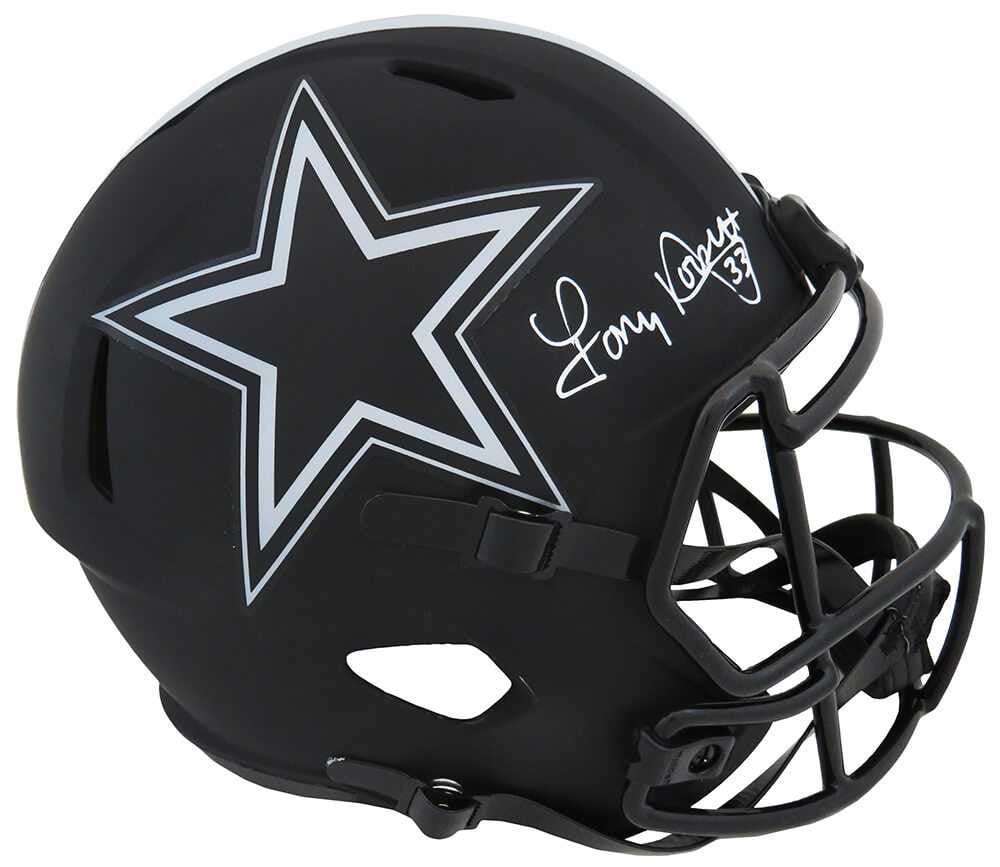 Tony Dorsett Signed Dallas Cowboys ECLIPSE Riddell Full Size Speed Helmet - Schwartz Authenticated