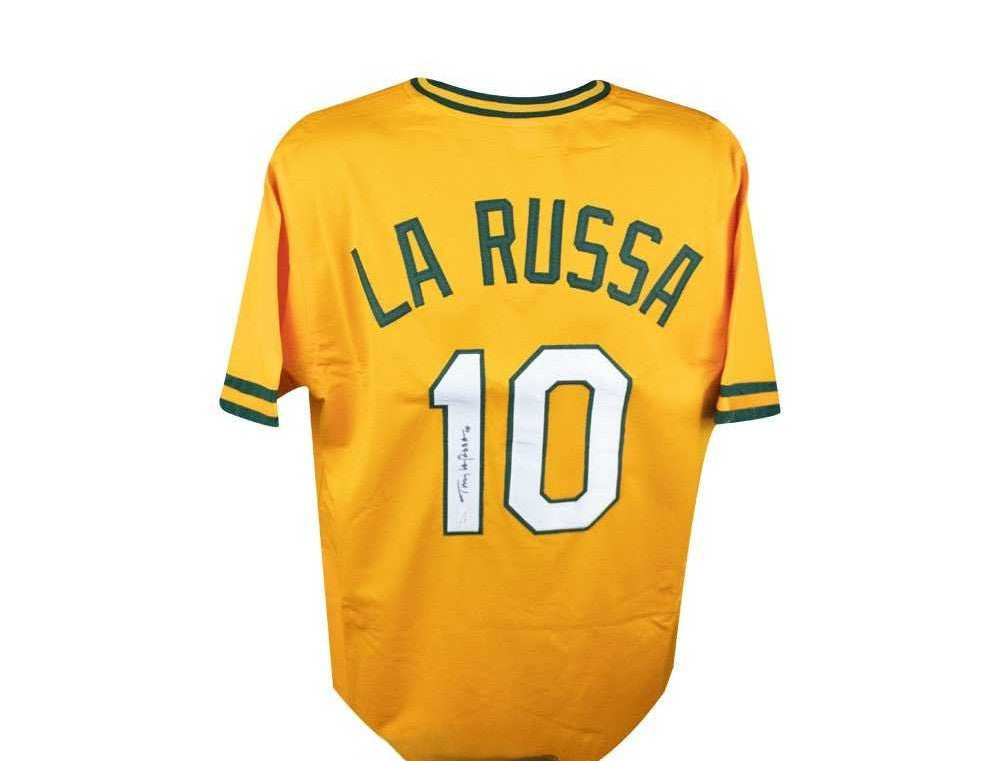 Oakland A's Tony La Russa Autographed Custom Green/White Baseball Jersey - JSA COA