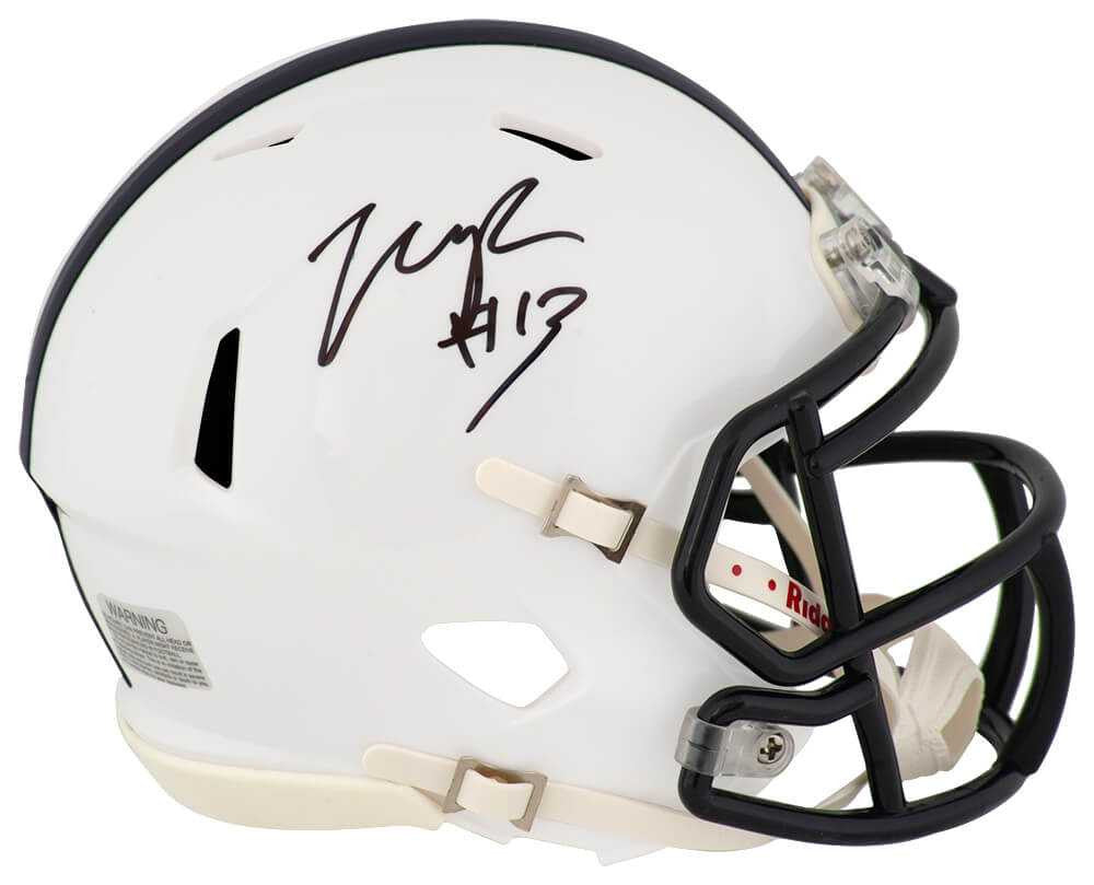 Tony Rojas Signed Penn State Riddell Speed Mini Helmet
