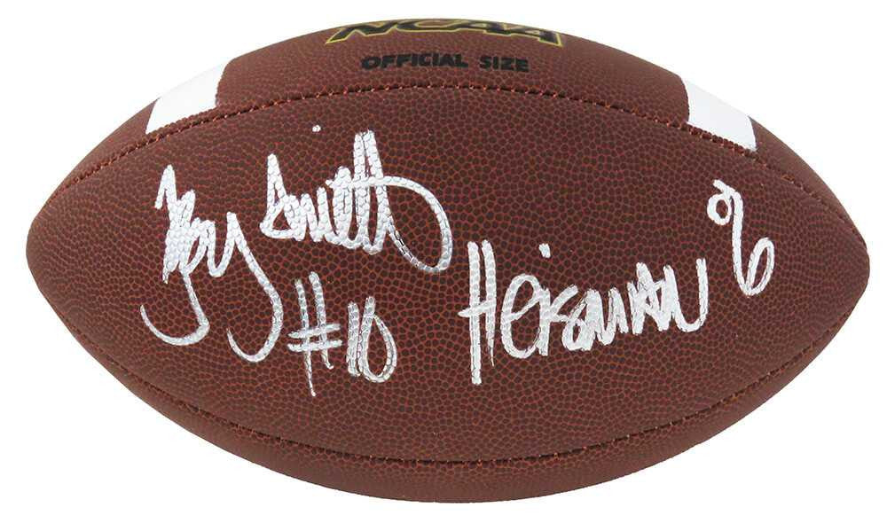 Troy Smith Signed Wilson NCAA Football “Heisman ’06” – Schwartz COA