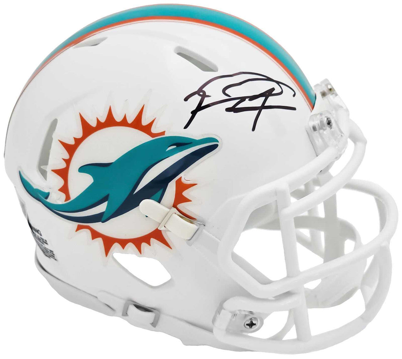 Tua Tagovailoa Autographed Miami Dolphins White Speed Mini Helmet Fanatics Holo
