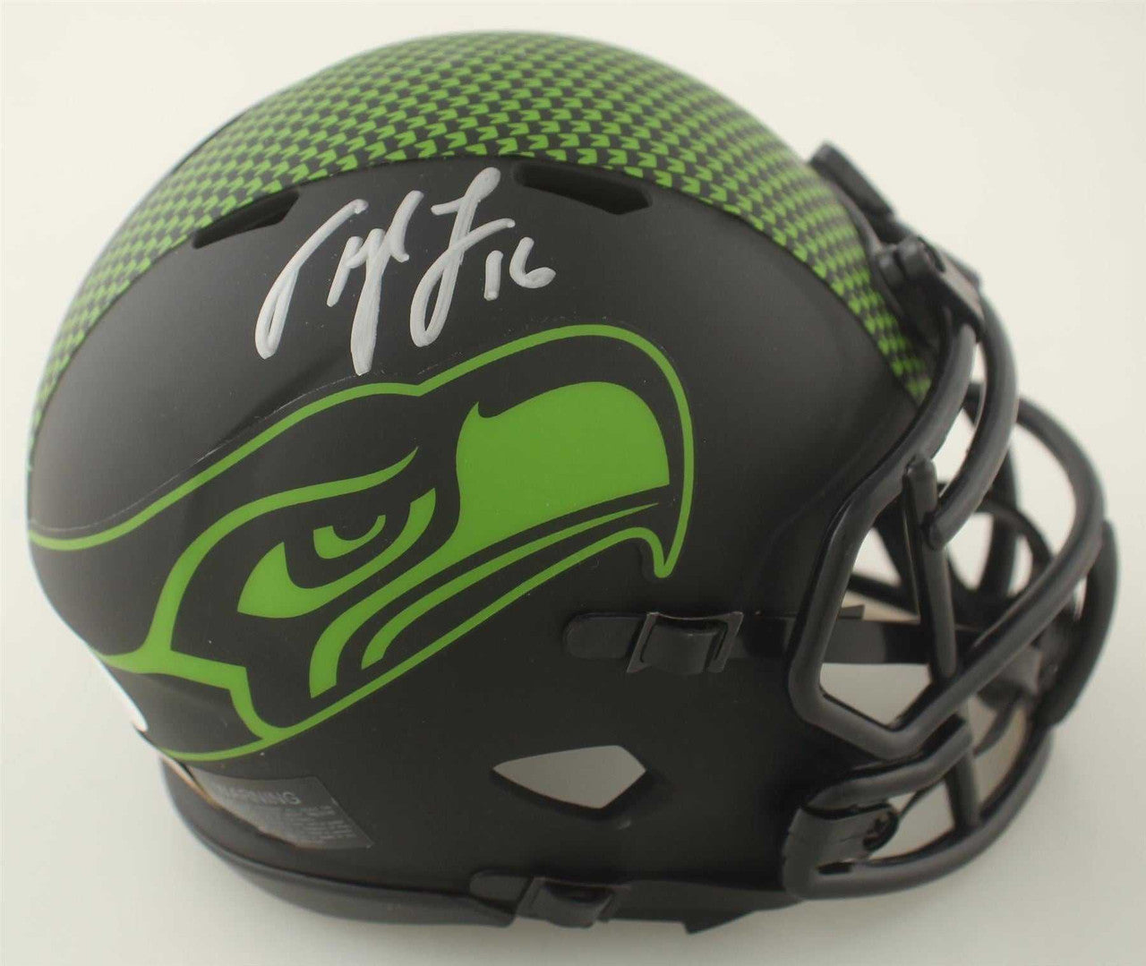 Tyler Lockett Autographed Seattle Seahawks Eclipse Riddell Mini Helmet  JSA COA