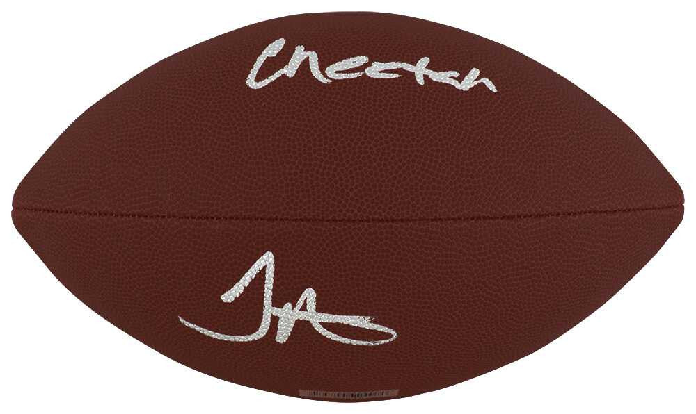 Tyreek Hill Signed Wilson Super Grip Full SIze NFL Football w/Cheetah - Schwartz COA