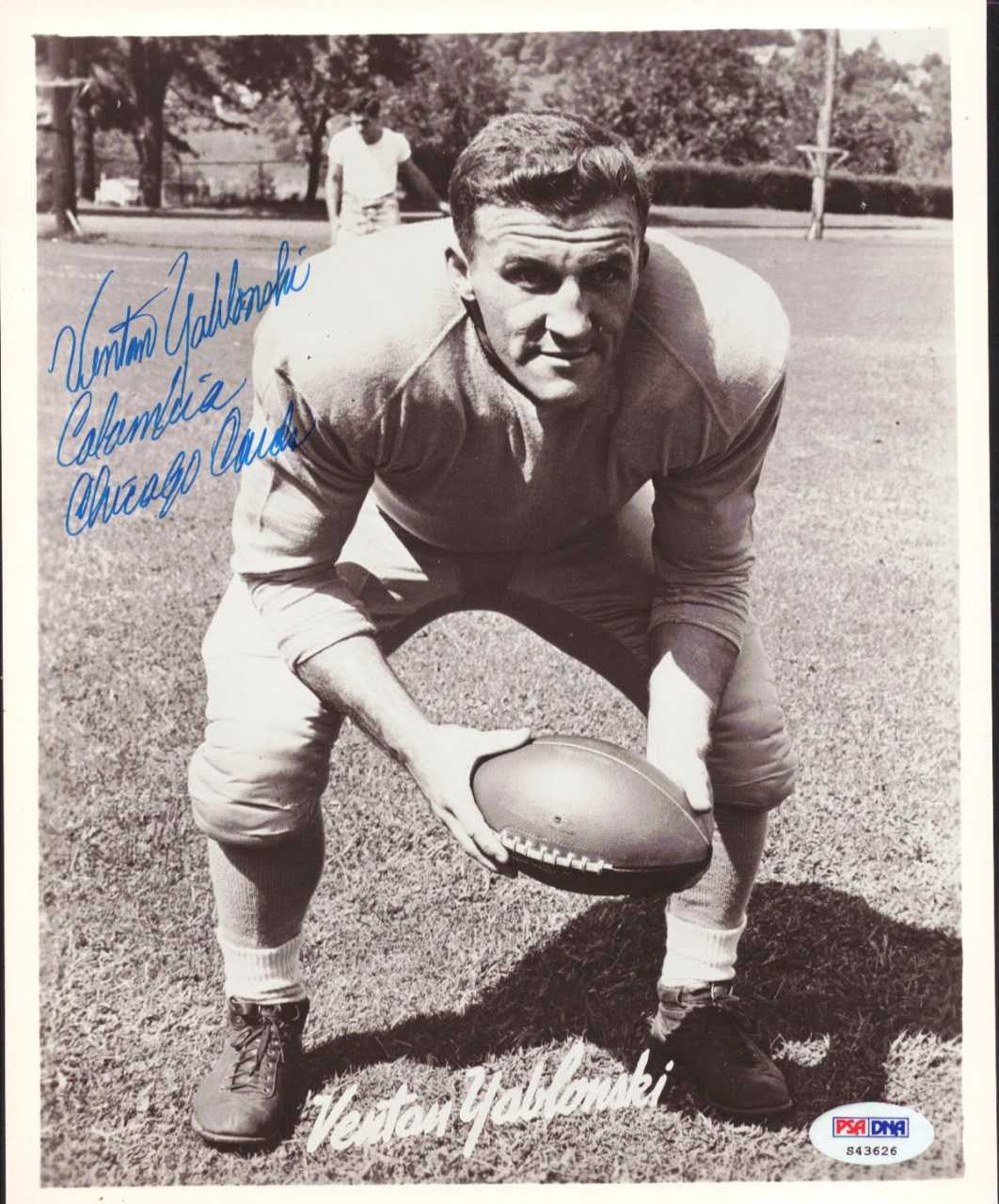 Venton Yablonski Autographed 8x10 Photo Chicago Cardinals PSA/DNA #S43626