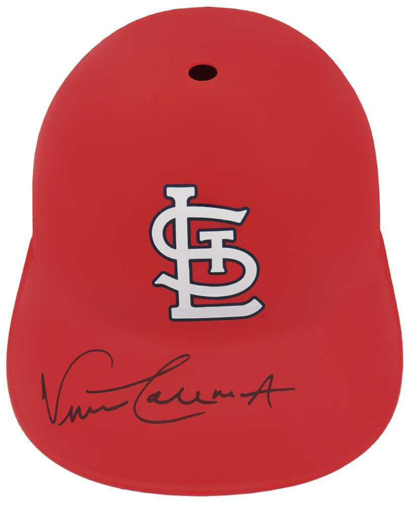 Vince Coleman Signed St. Louis Cardinals Souvenir Replica Baseball Batting Helmet - Schwartz Authenticated
