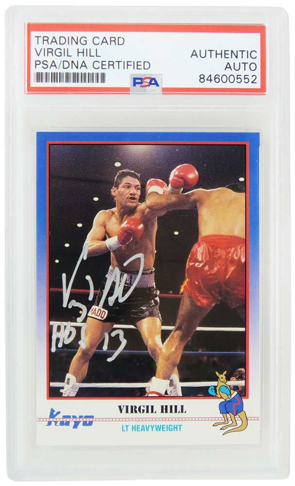 Virgil Hill Signed 1991 Kayo Boxing Trading Card #101 w/HOF'13 - (PSA/DNA Encapsulated)