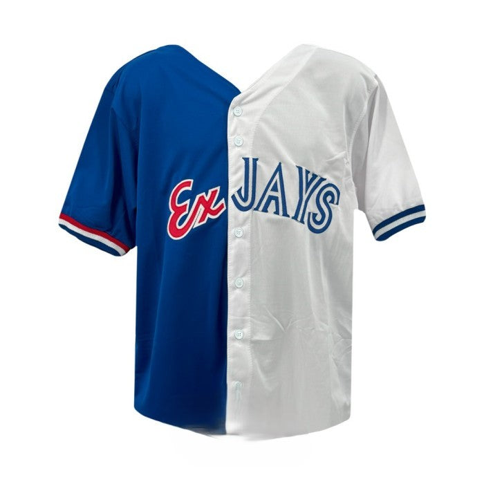 Vladimir Guerrero Jr & Sr Dual Autographed Custom Baseball Jersey - Beckett BAS & JSA COA