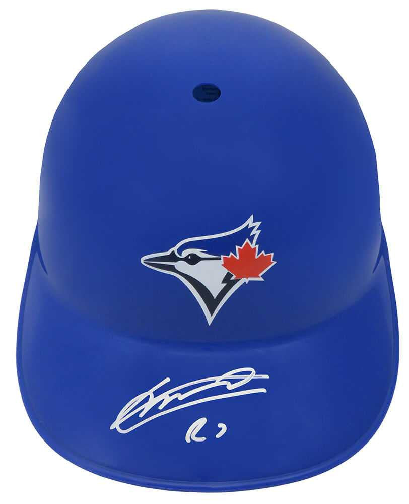 Vladimir Guerrero Jr Signed Toronto Blue Jays Replica Souvenir Batting Helmet - Schwartz Authentic