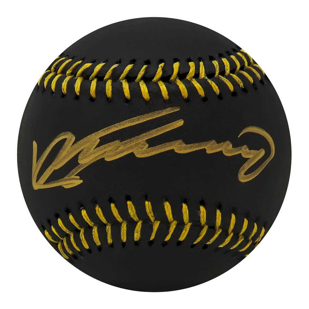 Vladimir Guerrero Sr. Signed Rawlings Black MLB Baseball - Schwartz Authenticated