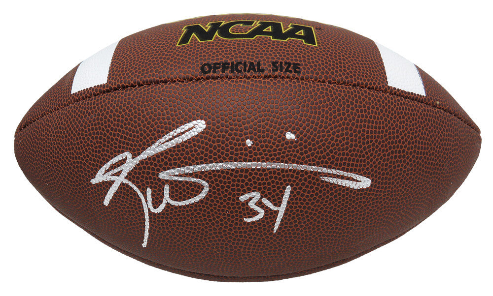Ricky Williams Signed Wilson NCAA Full Size Football Schwartz Sports Authenticated
