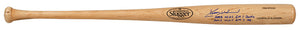 Kerry Wood Signed Louisville Slugger Pro Stock Blonde Baseball Bat w/2003 NLDS Game 1 Double, 2003 NLCS Game 7 HR