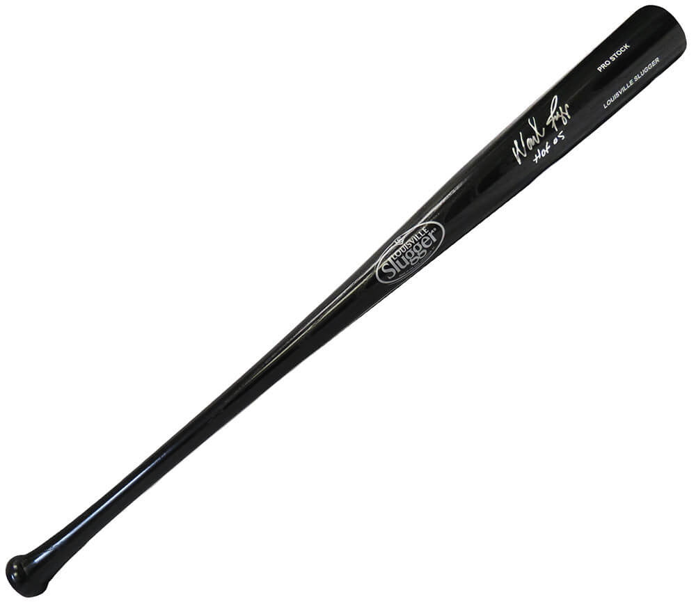 Wade Boggs Signed Louisville Slugger Black Baseball Bat w/HOF'05