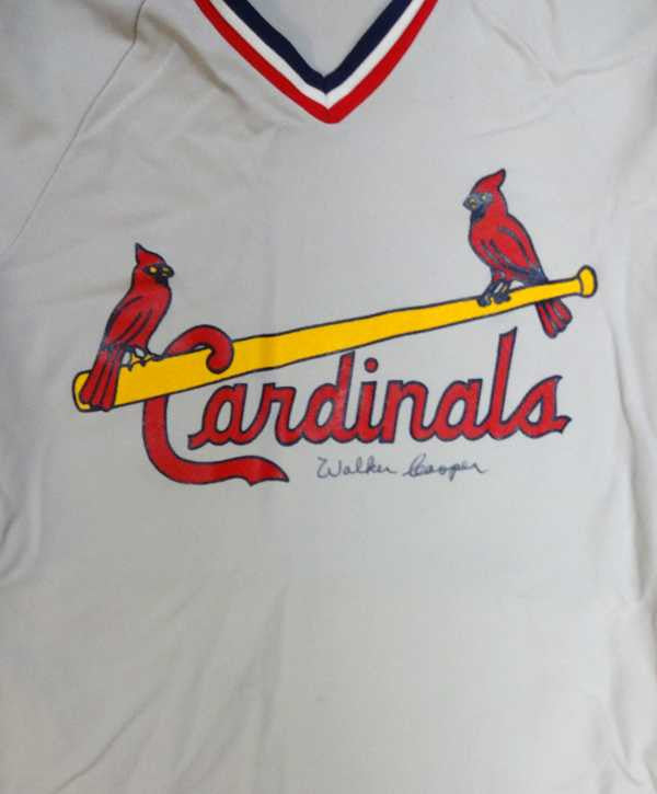 Walker Cooper Autographed St. Louis Cardinals Jersey PSA/DNA #W07519