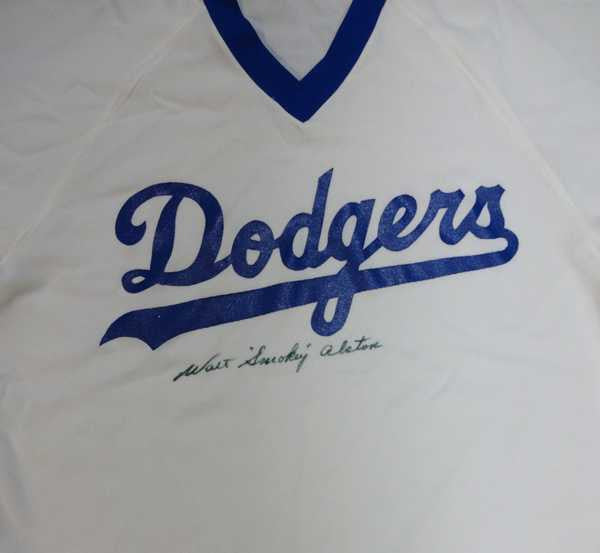 Walt Walter "Smokey" Alston Autographed Dodgers Jersey PSA/DNA #W07513