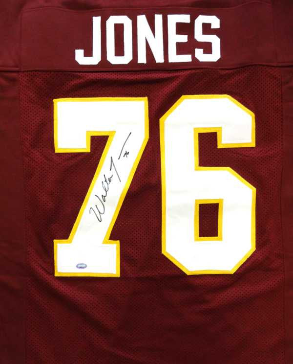 Walter Jones Autographed Florida State Seminoles Red Jersey MCS Holo Stock