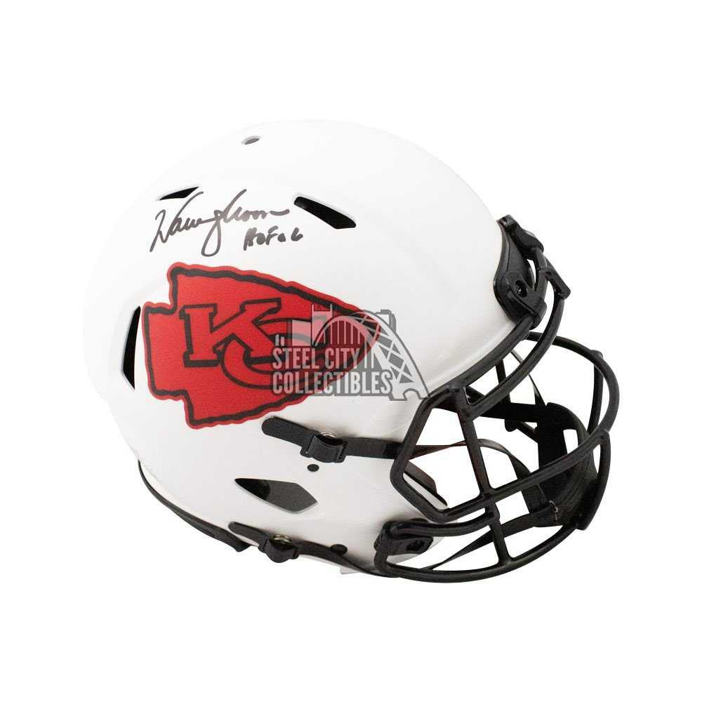 Warren Moon HOF Autographed Kansas City Chiefs Lunar Eclipse Authentic Full-Size Football Helmet - BAS (Black Ink)