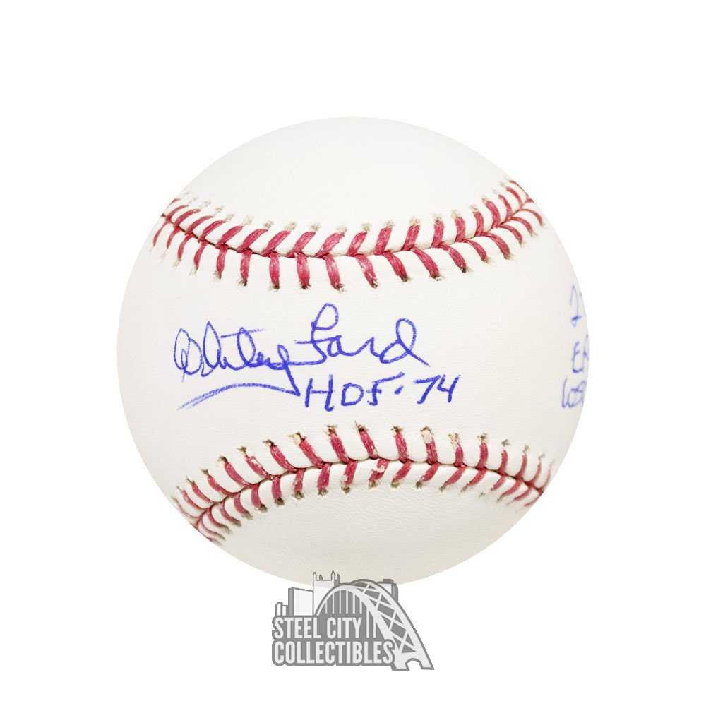 Whitey Ford Stats Autographed Official MLB Baseball - PSA/DNA COA