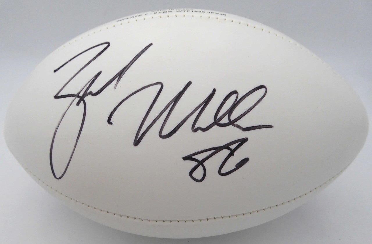 Zach Miller Autographed Football Seattle Seahawks Beckett BAS QR #BS30304