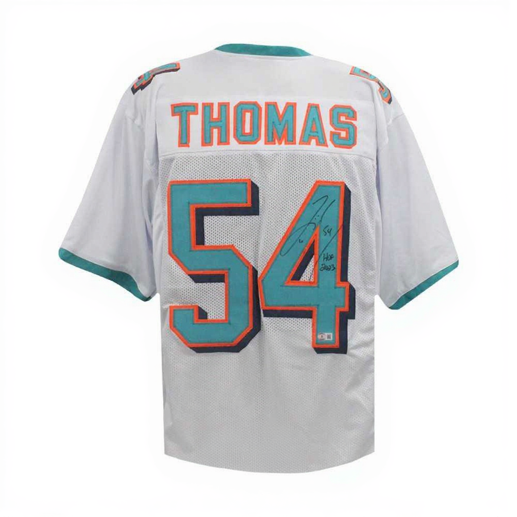 Zach Thomas “HOF 2023” Signed Dolphins Jersey – BAS