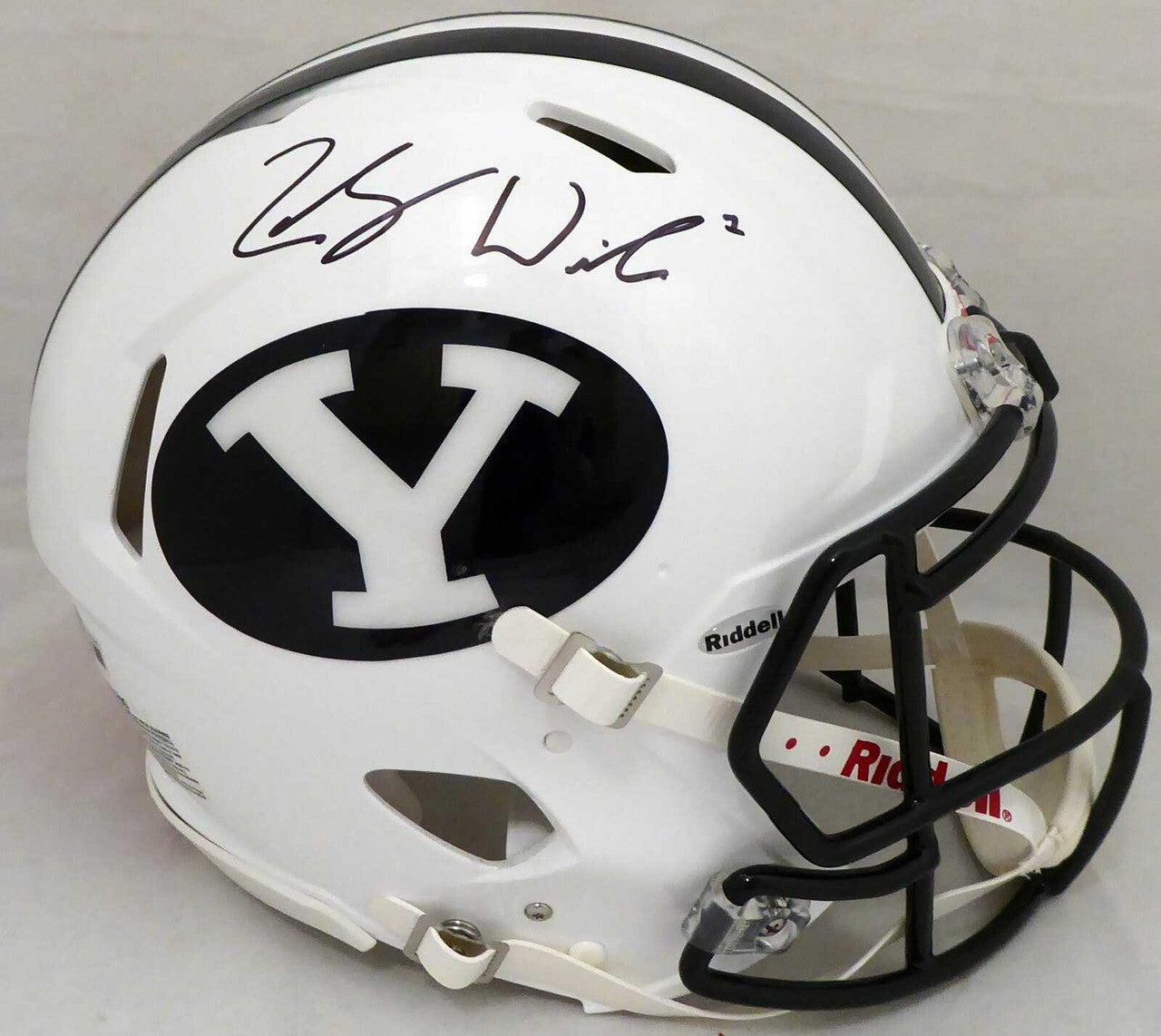 Zach Wilson Signed BYU Cougars Full Size Authentic Helmet – Beckett BAS
