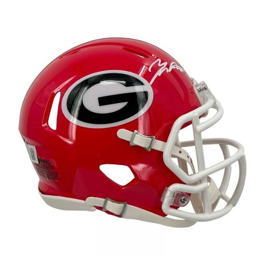 Zamir White Autographed Georgia Bulldogs Speed Mini Helmet - BAS
