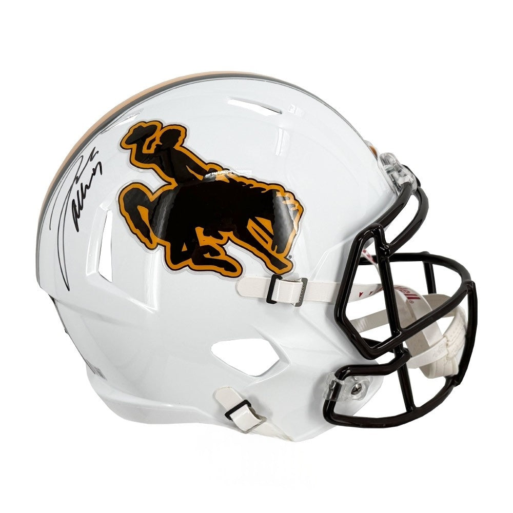 Josh Allen Autographed Wyoming Cowboys Speed Replica Full Size Helmet - BAS